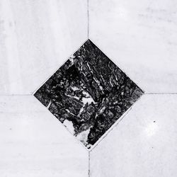 Close-up high angle view of brick wall