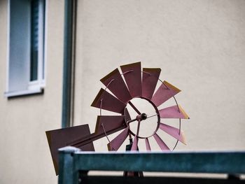 Close-up of traditional windmill