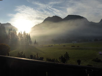 Scenic view of landscape against sky