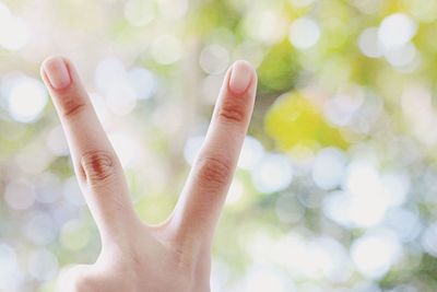 Close-up of human hand