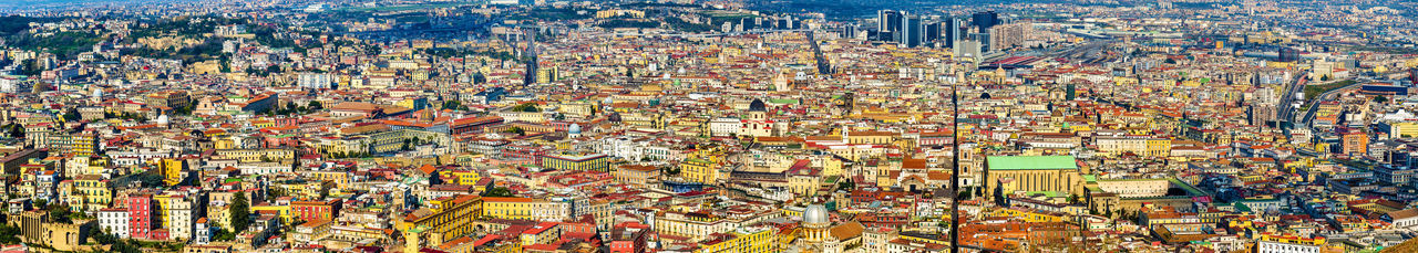 High angle view of cityscape