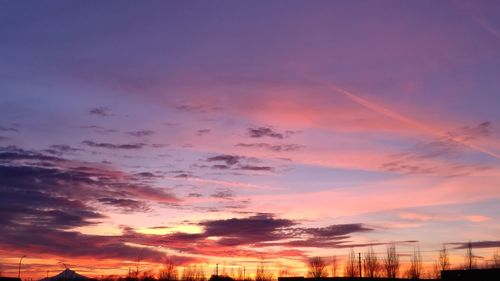 Scenic view of sky during sunset