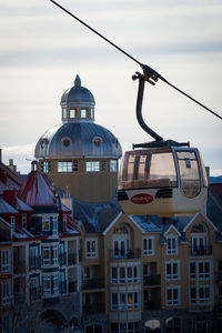 Low angle view of buildings in city
