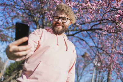 Young man using mobile phone