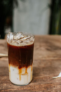 Close-up of drink on table