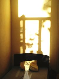 Close-up of window at home