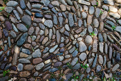 Full frame shot of pebbles