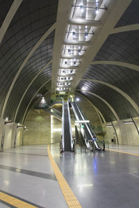 Interior of subway station