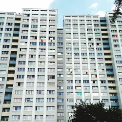 Low angle view of building against sky