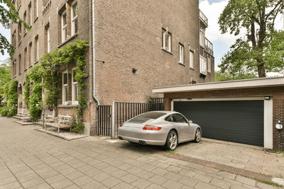 Cars on street in city