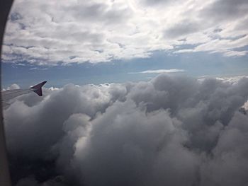 Aerial view of cloudscape