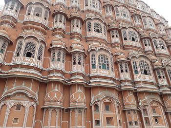 Low angle view of building hawa mahal jaipur