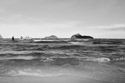 Scenic view of sea against sky