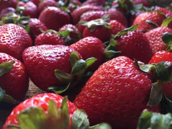 Full frame shot of strawberries