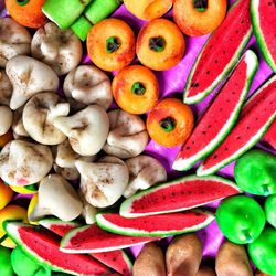 Close-up of multi colored candies