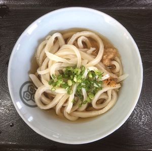 High angle view of noodles in bowl on table