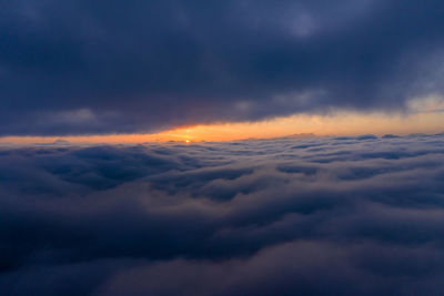 Scenic view of cloudscape during sunset