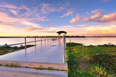 Sunset over the jetty