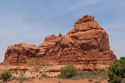 Rock formations in a desert