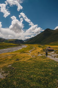 Scenic view of landscape against sky