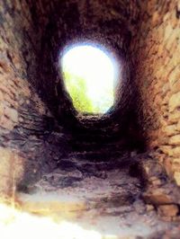 Low angle view of tunnel