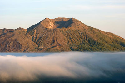 Scenic view of mountain against sky