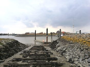 Panoramic view of city against sky