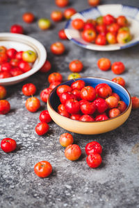 Close-up of strawberries