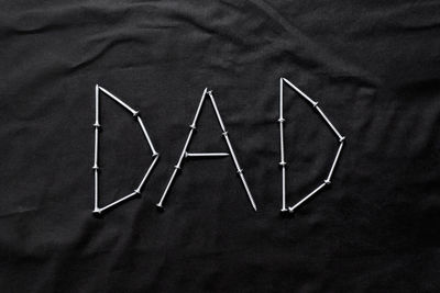 High angle view of painting on table