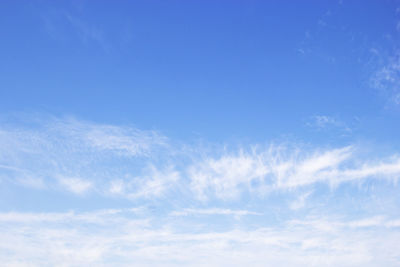 Low angle view of clouds in sky