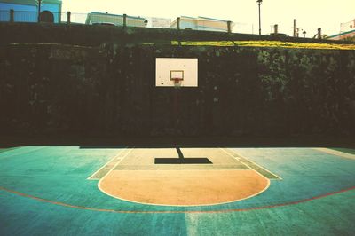 View of basketball court