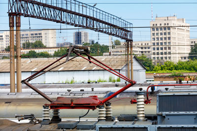 Bridge over river in city