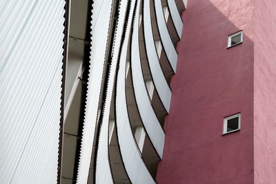 Low angle view of building against clear sky