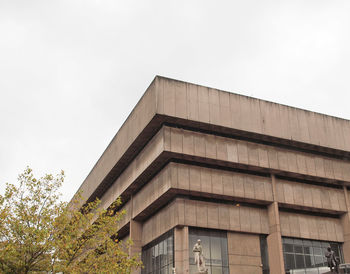 Low angle view of building against clear sky