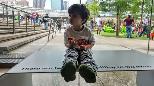 Woman standing in park