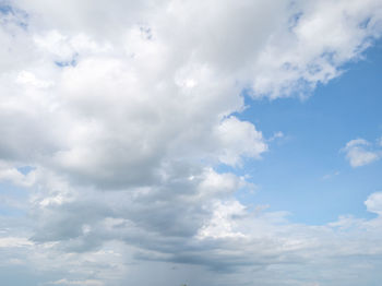 Low angle view of clouds in sky