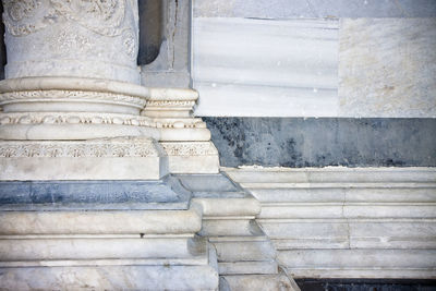 Low angle view of old staircase