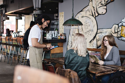 Group of people at restaurant