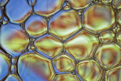 Full frame shot of bubbles in water