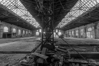 Interior of abandoned industry