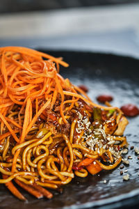 Close-up of food in plate