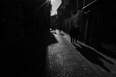 People walking in city