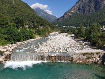 Scenic view of river against sky