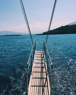 Pier on sea