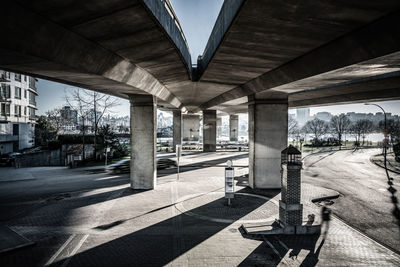 View of bridge in city