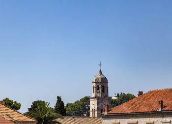 Cathedral against clear blue sky