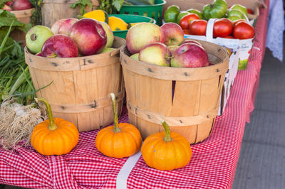 Fruits for sale in market stall