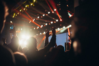 Crowd at music concert