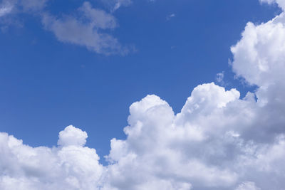 Low angle view of clouds in sky