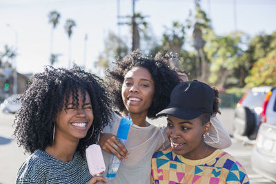 Three young women.